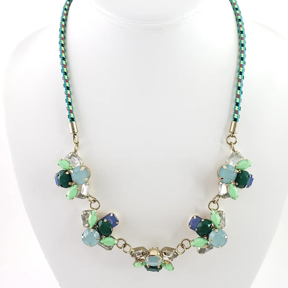 Crewcuts Statement Necklace Cording + Rhinestones